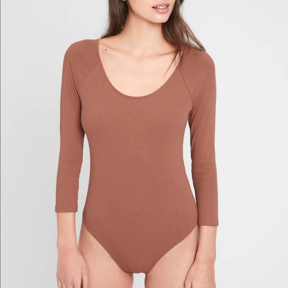 New Banana Republic Bodysuit Ribbed Large $40